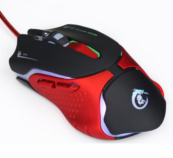 Adjustable 1200/1600/2400/3200 DPI Colorful flash game mouse